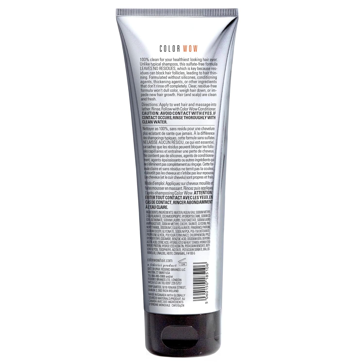 COLOR WOW Color Security Shampoo – Sulfate Free & Residue-Free Formula 250 ML