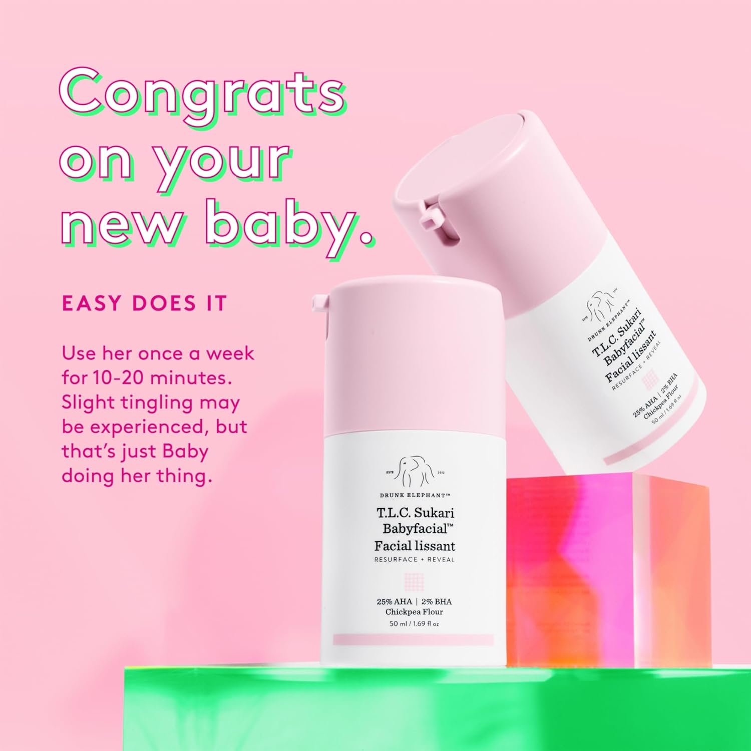 Drunk Elephant T.L.C. Sukari Babyfacial - Exfoliating Face Mask - Clean Clinical Skincare