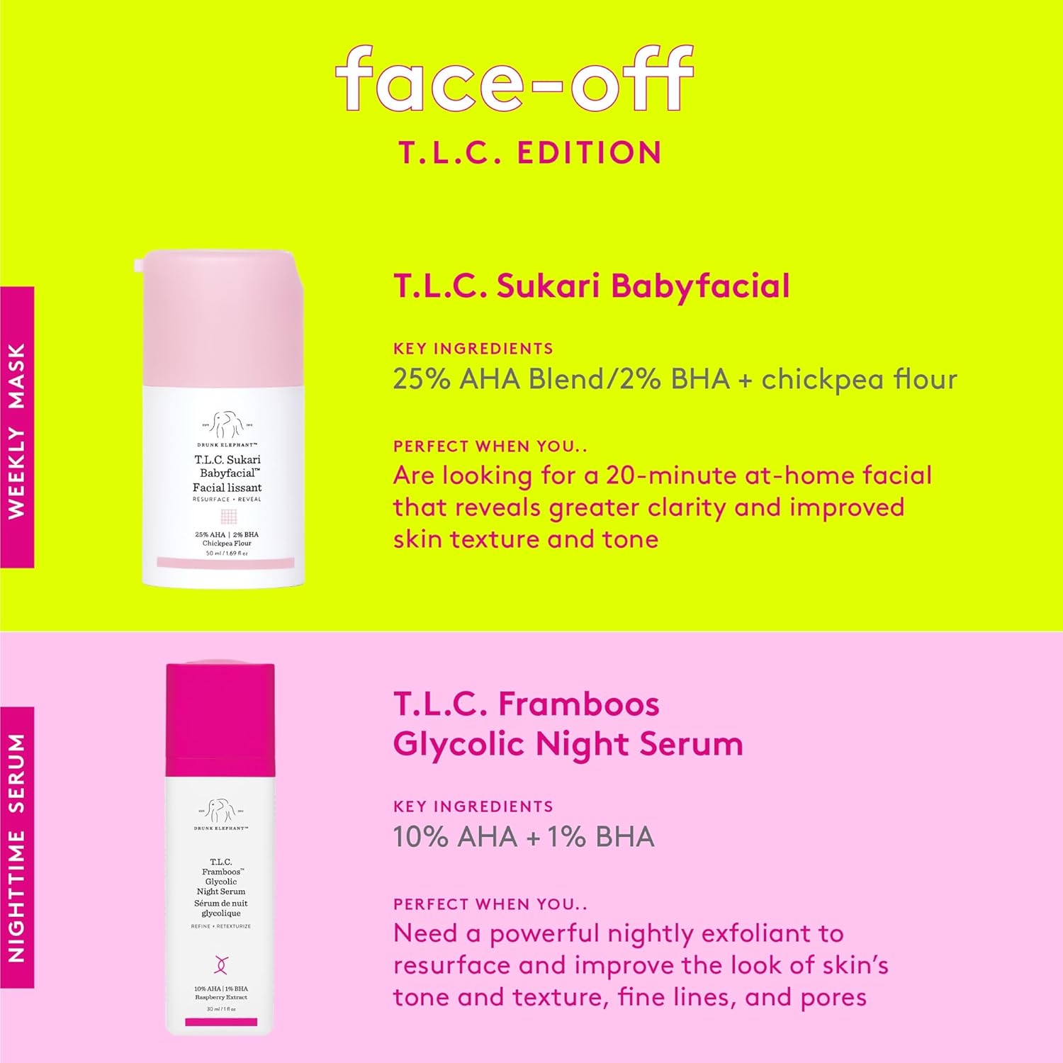 Drunk Elephant T.L.C. Sukari Babyfacial - Exfoliating Face Mask - Clean Clinical Skincare