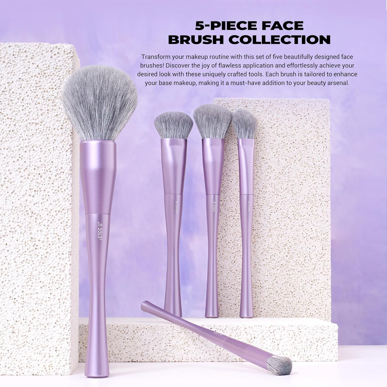 Jessup Makeup Brushes T-157 Set Professional 15 pcs