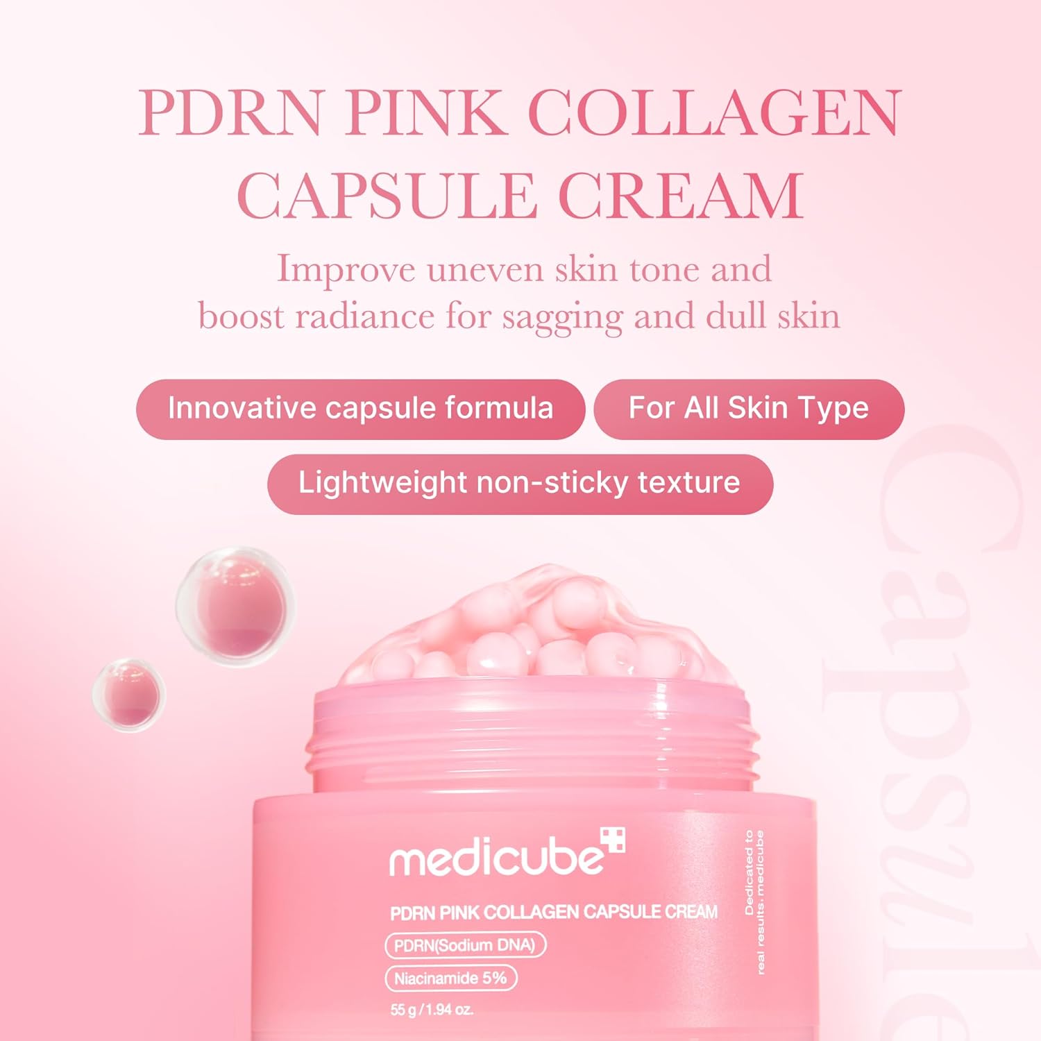 Medicube PDRN pink collagen capsule cream